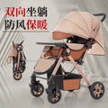 Two-way high-view baby stroller, sit or lie down, foldable, lightweight stroller, 0-3 years old, male and female baby stroller