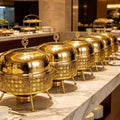 Gold luxury hanging buffet warmer - hotel restaurant wedding banquet buffet stove - in stock wholesale
