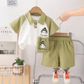 Girls' short-sleeve outfit: trendy summer style , new cute short-sleeve clothes for little girls, baby girl summer apparel