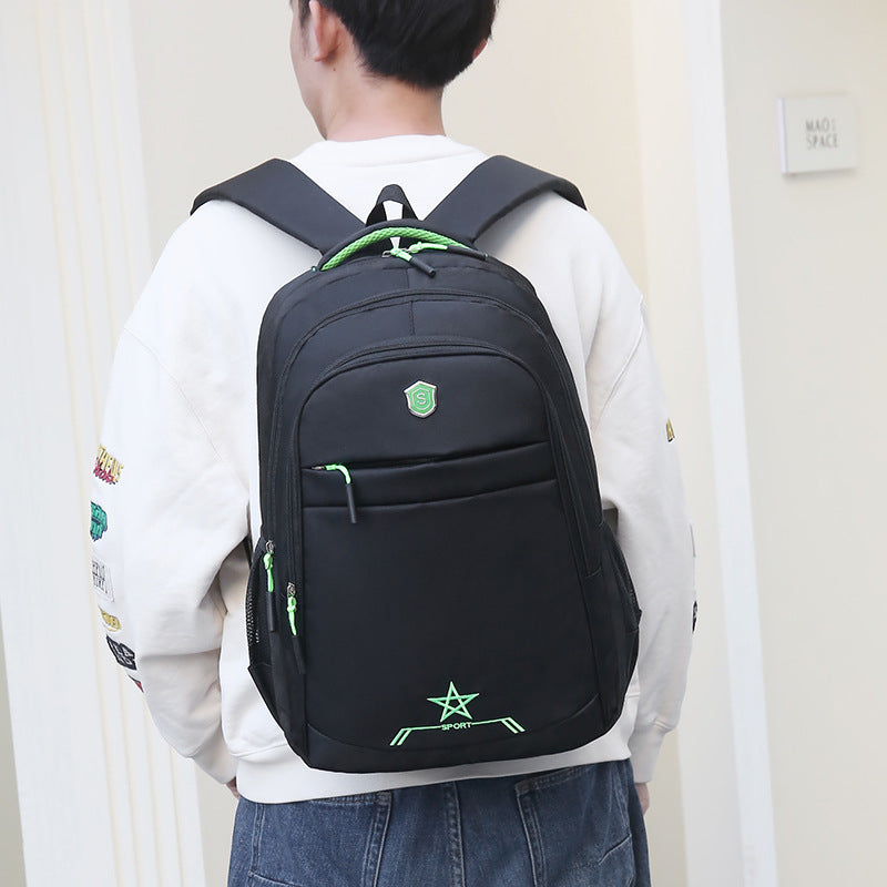 Computer bag new lightweight burden reduction middle school student schoolbag leisure business computer backpack men's travel backpack