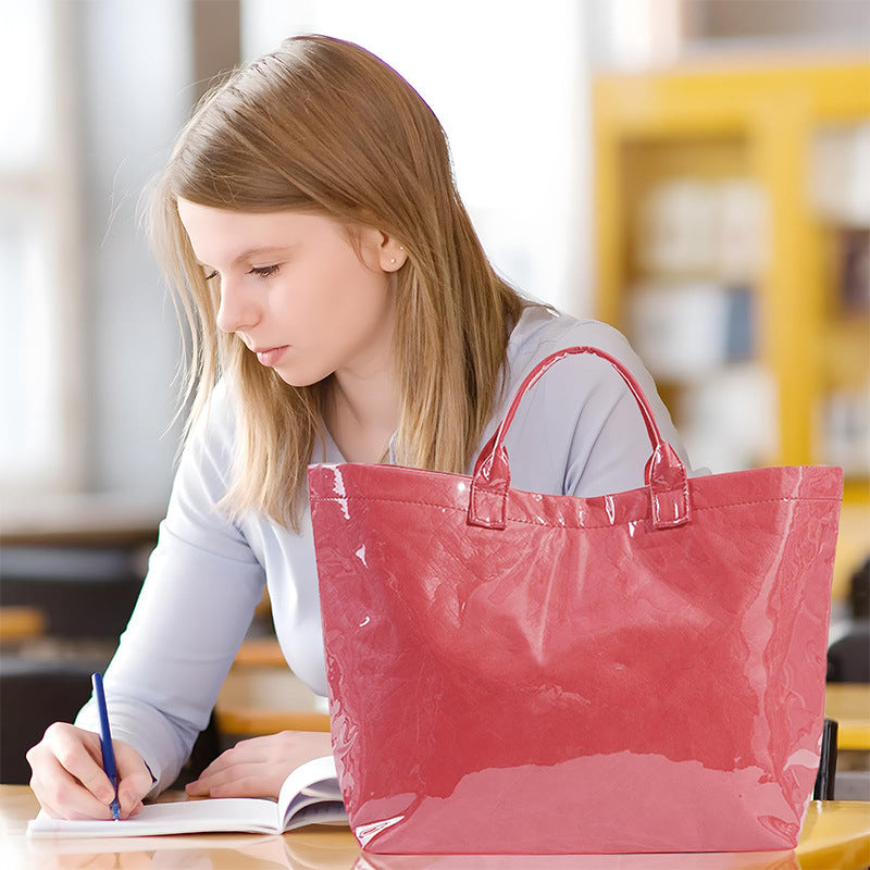 New commuter high-end sense large-capacity handbag women's fashion simple fashion bag Korean version versatile tote bag