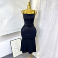 Summer sexy sheer suspender dress - elegant, backless, new arrival - slim fit, low-cut maxi dress