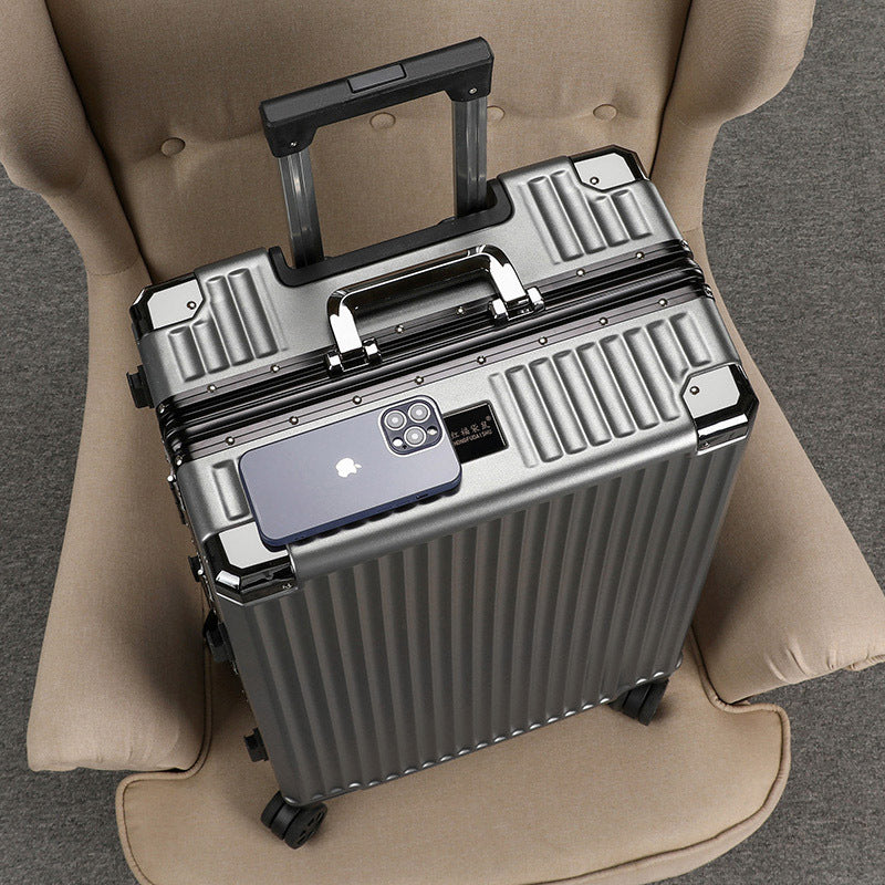 Luggage 2023 new thickened silent wheel password box can sit large capacity female strong and durable suitcase oversized