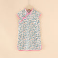 Powder blue floral print