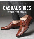 Men's sandals 2024 new summer casual closed-toe clogs hollow-out leather sandals wholesale dropshipping