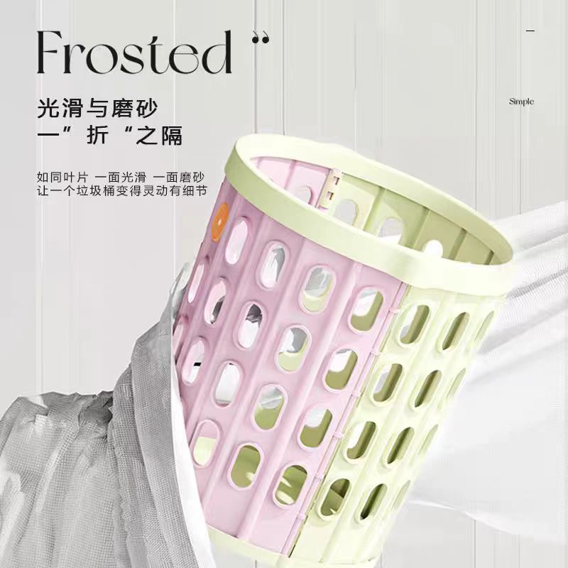 Multifunctional trash can set - household trash can for bedroom, bathroom, and more - versatile collapsible trash can