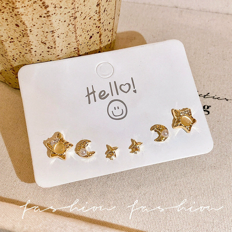 Spring break style white floral earrings - unique dopamine studs, niche design, versatile earrings