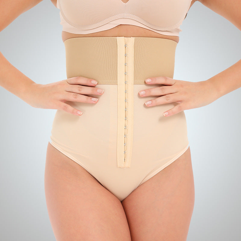 Fashion cross-border tummy control waist underwear women's shaping body pants high waist butt lift tight high elastic butt lift triangle shaping pants