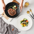 Embossed stone texture plate - steak plate for hotel & restaurant use - creative ceramic western dinner plate for home - pasta plate