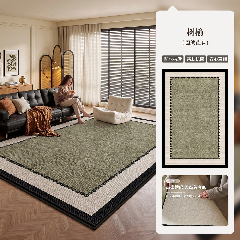 Carpet living room medieval style new arrival modern casualclassy sense jute thickenedwaterproof bedroom floor mat large area