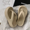 6cm thick-soled flip-flops women's summer outwear soft bottom heightening indoor non-slip beach slippers flip-flops sandals