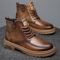 2024autumnew arrivalretrobootsmen's high-top britisheasiest for match slip-on casuallong high-end workwear boots