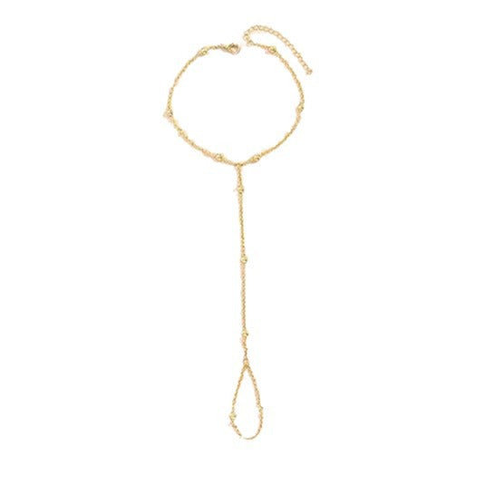 New amazon cross-border fashion niche style women's gold finger chain