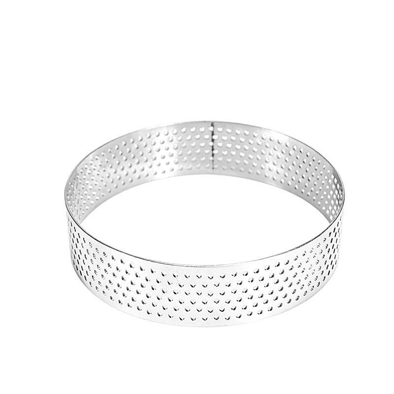 stainless steel round mousse ring punching tower ring baking utensils cheese tart ring creative cake mold