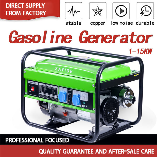 Gasoline generator Outdoor household 2/3/5/6/8/10 kw Small portable electric 110v/220v/380v