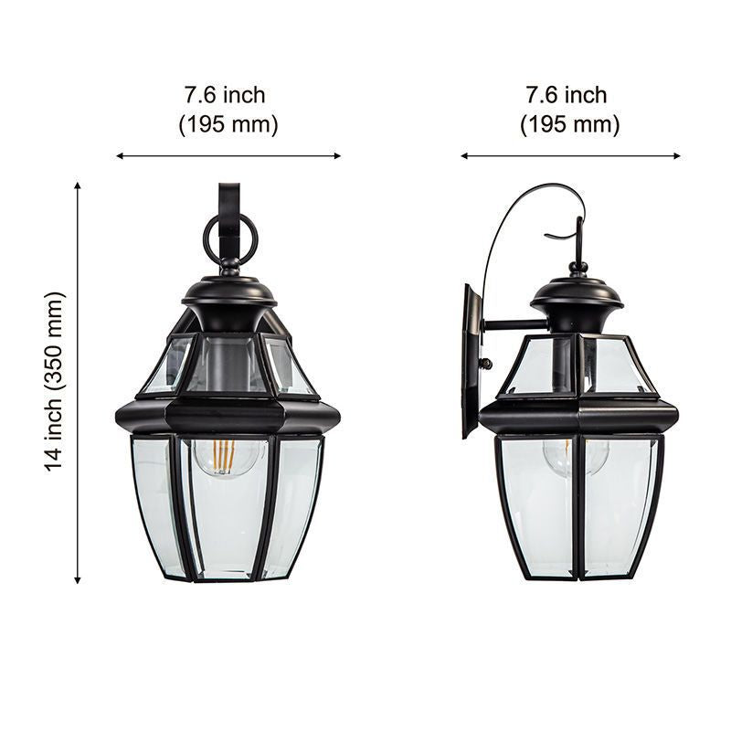 Outdoor wall light waterproof gate balcony garden home courtyard aisle villa exterior wall lamp b&b french pillar light