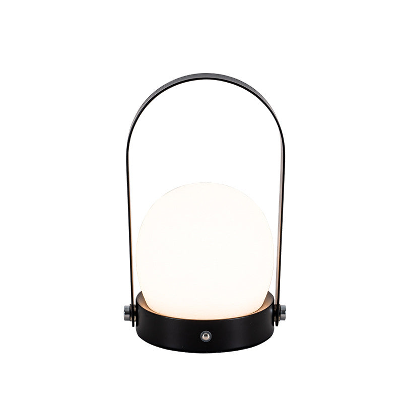 Danish ins girl charging table lamp bedroom bedside lamp camping portable creative bar restaurant atmosphere touch lamp