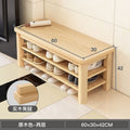 Solid wood leg shoe changing stool for home door can sit storage scandinaviancasual shoe stool small apartment entrance stool