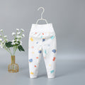 Baby high waist long johns pure cotton men's and women's children's baby spring & fall single open pants newborn kids open crotch pants