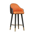 Accessible luxury bar chair front desk bar chair modern casual high stool bar chair for home comfortable sitting back chair