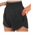 pocket sports shorts women's high waist double layer fitness casual yoga running shorts