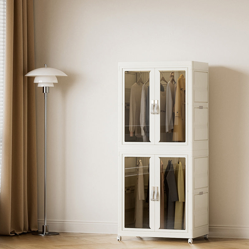 Children's Wardrobe Bedroom Household Storage Cabinet Baby Storage Box Toy Clothes Storage Box Plastic Folding Locker