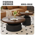 Round coffee table living room  new home light luxury high-end carbon steel small coffee table modern minimalist small apartment