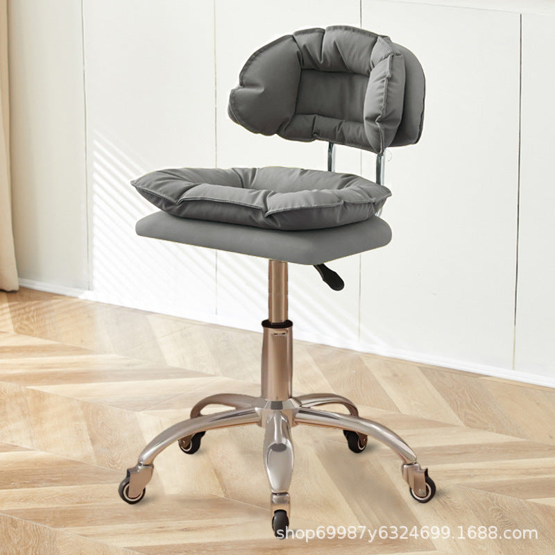 Beauty Chair Nail Art Eyelash Stool Barber Shop Backrest Lifting Chair Household Girls Bedroom Dressing Stool