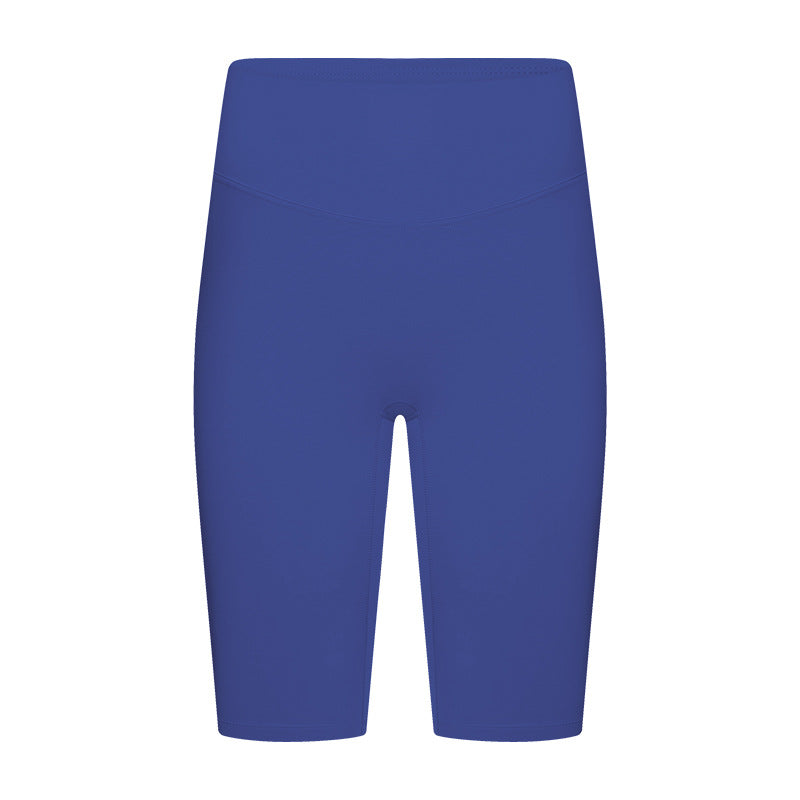 Evrlue seamless anti-roll tummy control butt lifting yoga leggings - stretchy, skin-friendly, women's active 5-inch shorts dk388