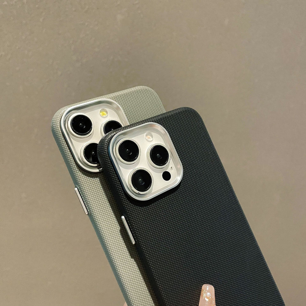 Crosshatch texture phone case for apple 17 pro max (large camera hole), compatible with iphone 16/13/14 - cross-border protective cover