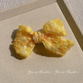 Spring/summer new arrival: ethereal mesh bow hair clip - sweet & girly, perfect for taming flyaways & bangs. versatile alligator clip, trending hair accessory