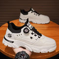 Men's 2025 spring new low-top slip-on swivel buckle athletic casual trendy shoes outdoor waterproof work shoes
