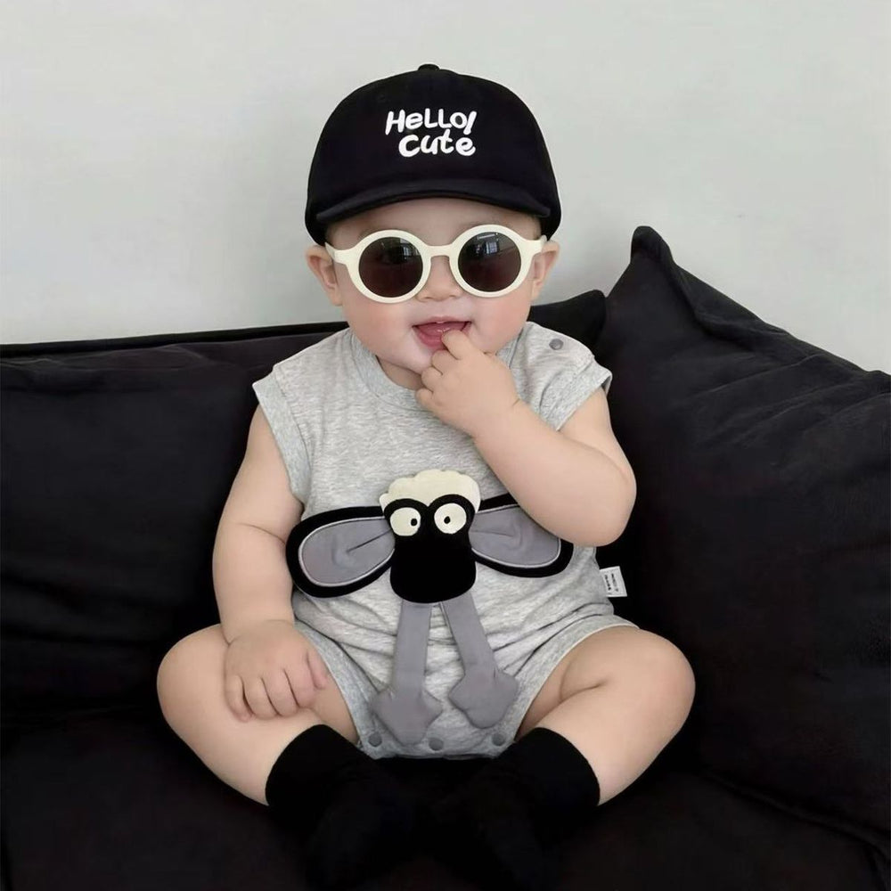 Summer lightweight baby romper, infant bodysuit, cartoon crawling suit, summer outfit, going-out clothes