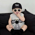 Summer lightweight baby romper, infant bodysuit, cartoon crawling suit, summer outfit, going-out clothes