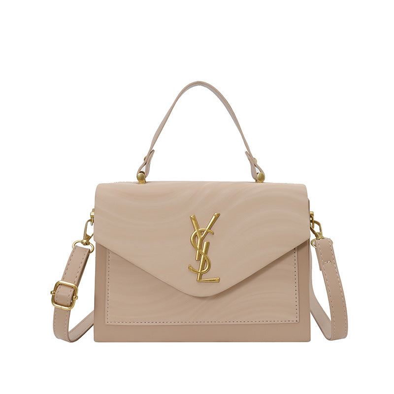 2025 new women's retro small square bag ladies shoulder crossbody commuter messenger bag trendy letter box bag - export quality
