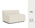 Nordic modern modular fabric living room sofa italian minimalist light luxury piano key creative lambswool sofa set