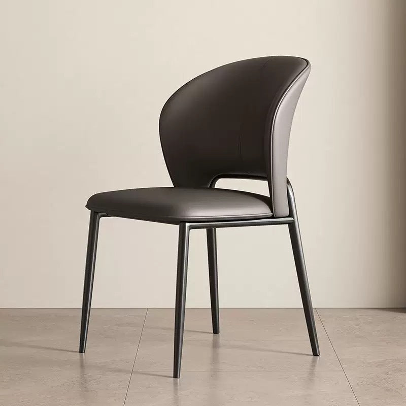 Customized dining chair Club restaurant Hotel cafe Living room Household Italian light luxury dining chair Leisure dining chair customization