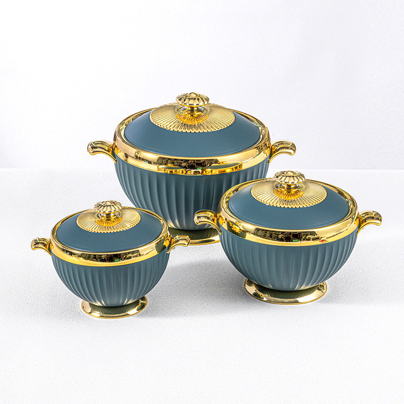 European-style light luxury lunch box food warmer colorful storage pot insulated lunch container