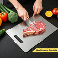 304 stainless steel cutting board antibacterial cutting board double-sided mildew-proof chopping board for home thickened chopping board rolling board