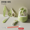 Baby transparent jar nail clipper suit newborn baby nail clipper kids anti-clip small scissors nail clippers