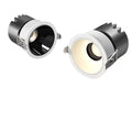 12v/24v low voltage spotlight, deep cup anti-glare recessed downlight, ideal for living rooms, home use, rvs, hotels, and ceiling lighting