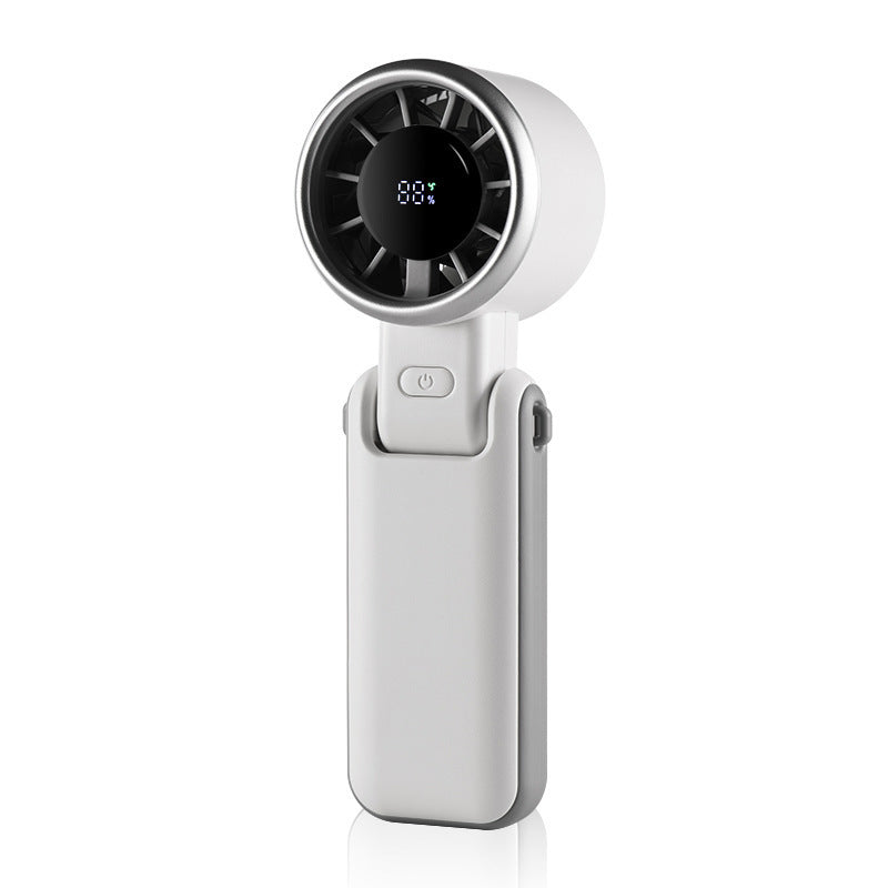 three-in-one handheld turbine high-speed small fan charging new ice-sensing electric fan portable bladeless wind span