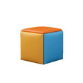 Minimalist modern metal 5-in-1 cube stool: multifunctional storage shoe bench for home and kids