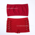 intimatessexycut outtube top one-piece briefssuitfashion women's single-layer bra and panties suit