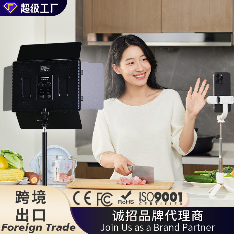 Foreign trade LED flat filling light high definition photography light beauty soft light lighting light live broadcast light live broadcast special light