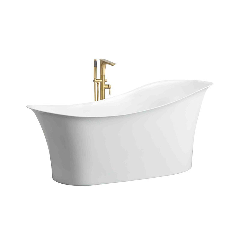 Sannora bathroom size apartment hotel acrylic boat-shaped thin edge adult independent bathtub 1.4-1 meters