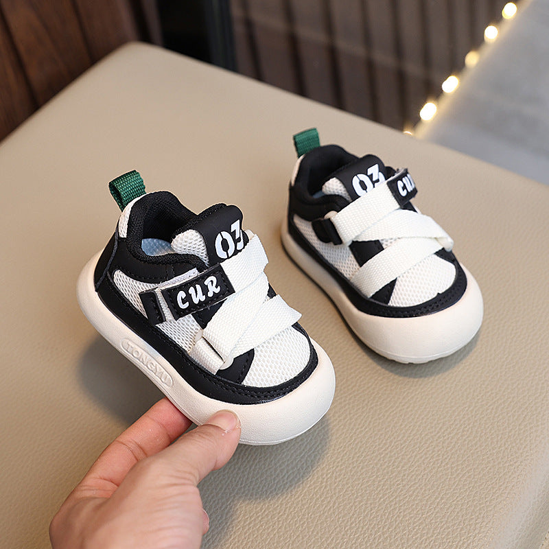 spring new arrivals: lightweight and breathable athletic running shoes for boys, korean style minimalist and versatile sneakers for girls