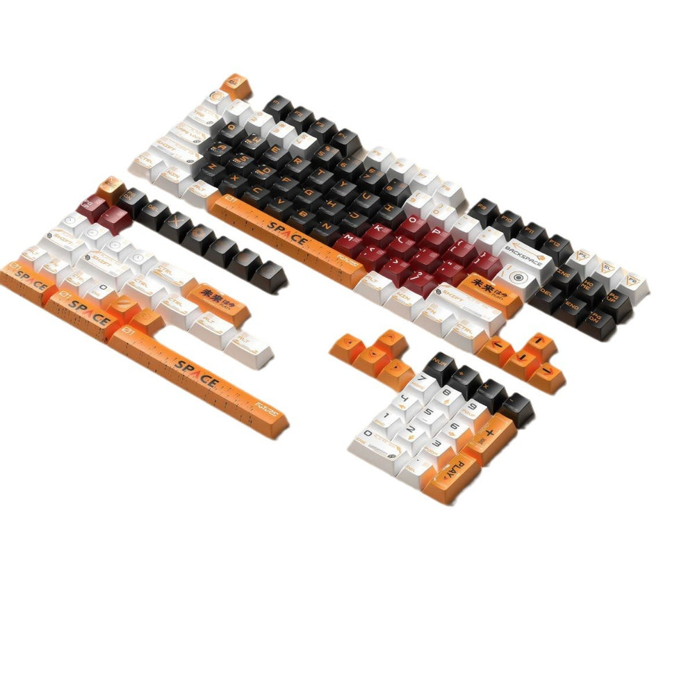 Silver carving customized keycaps original sublimation two-color injection molded keycaps neutral mechanical keyboard special pbt complete set