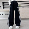 Girls' pants  new style sweatpants kids autumn and winter sports pants girls' winter fleece-lined wide leg pants slimming