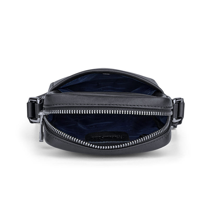 Emperor Paul Shoulder Bag Men's Leather Men's Bag Business Casual Breast Bag Men's Crossbody Bag Small Square Bag Vertical Bag